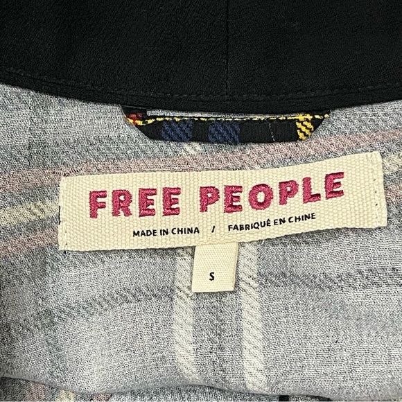 Free People Wild Nights Plaid Duster S NWT - Picture 9 of 9